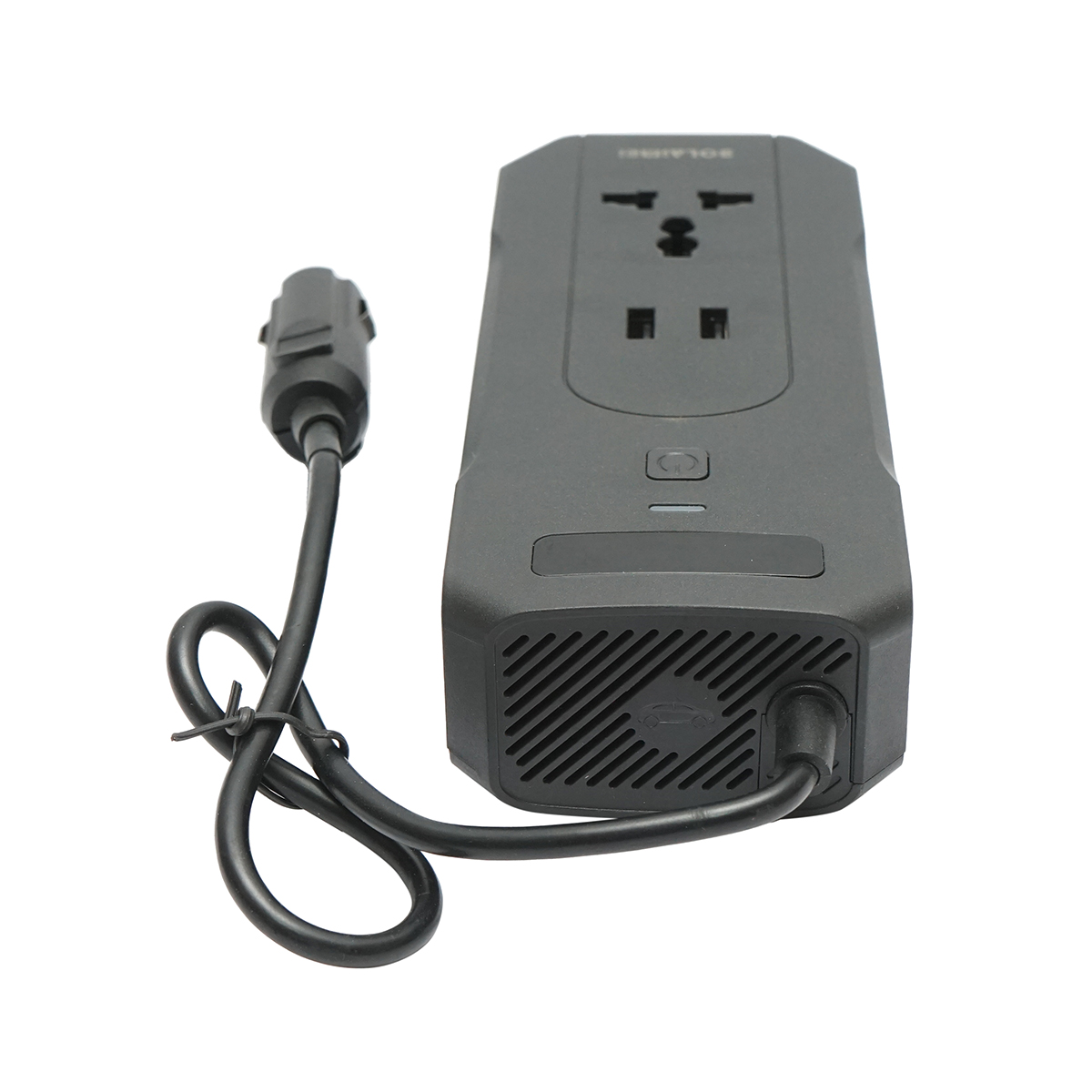 Invertor tensiune 12V-220V 200W, display digital LED, unda sinusoidala modificata, port USB, USB-C, iesire AC pentru laptop, telefon, frigider auto - imagine 6