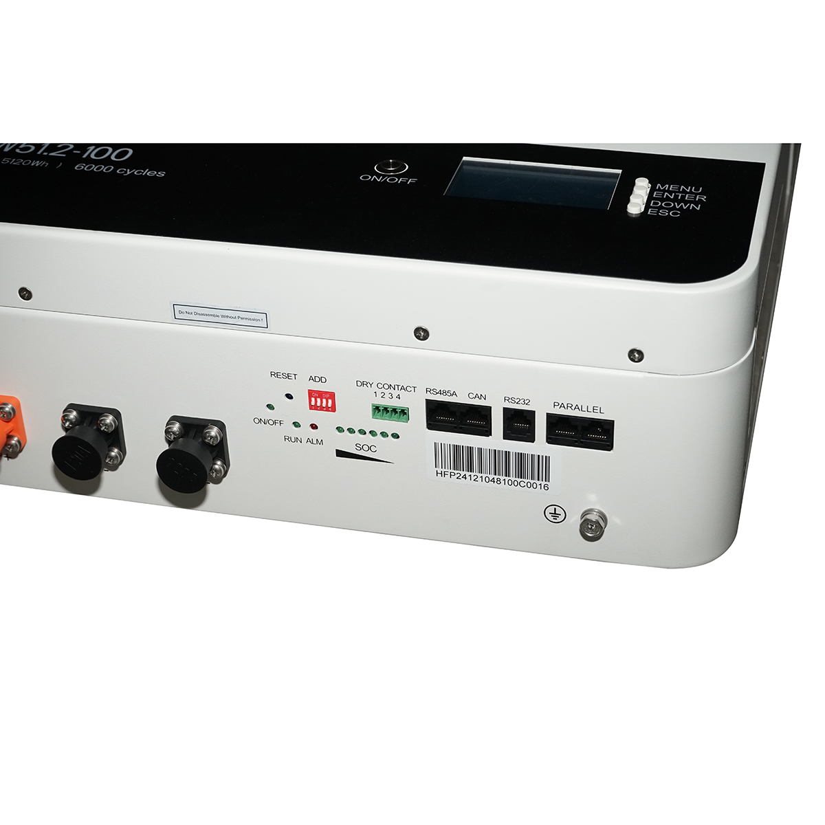 Baterie Li-ion LiFePO4 5.12kVA, 51.2V, 100Ah cu BMS, LCD display, protectie temperatura, conexiune in paralel Leoch Battery - imagine 6