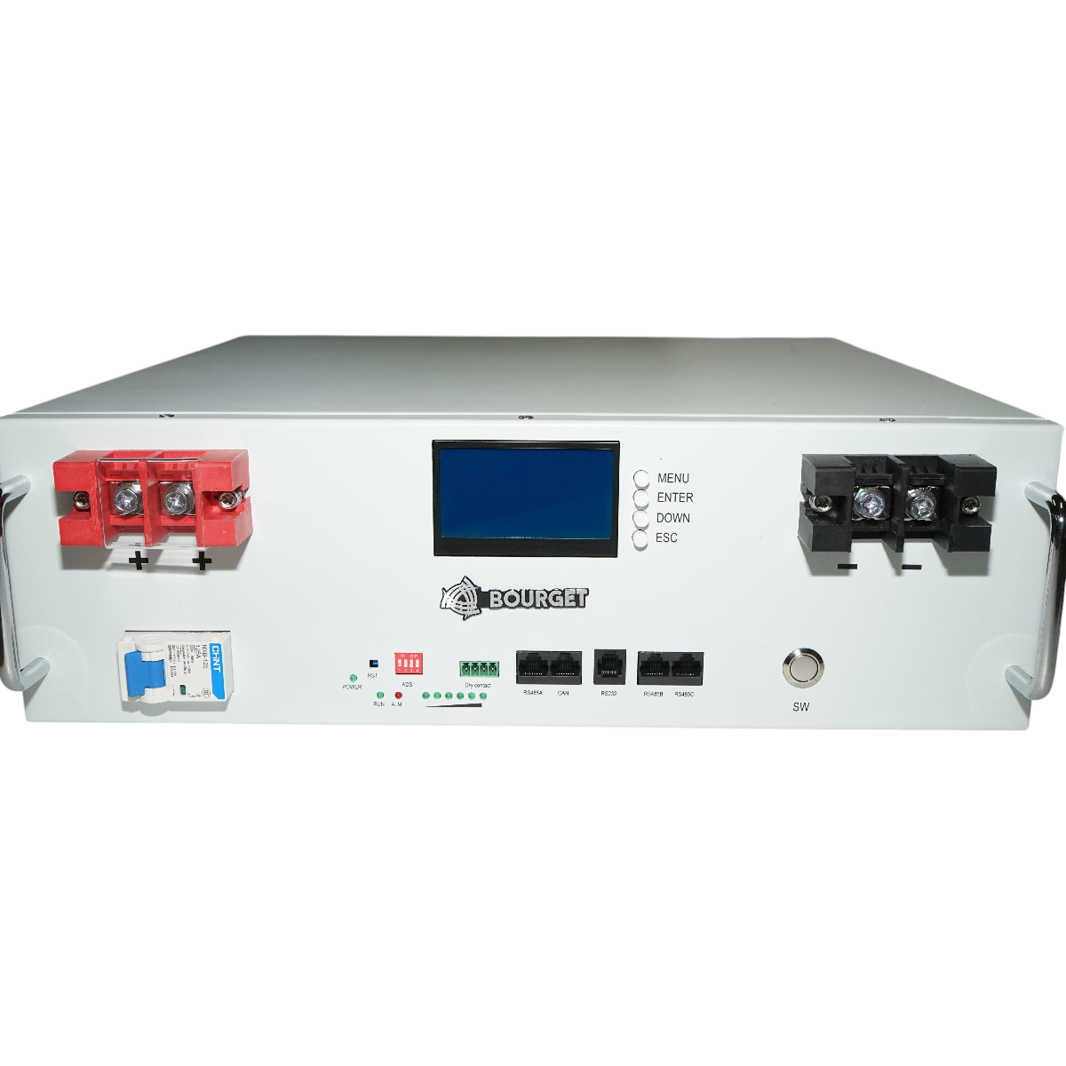 Baterie stocare cu litiu 5.12KW LiFePO4 51.2V, 100Ah cu BMS, LCD display, protectie temperatura, conexiune in paralel Bourget - imagine 5