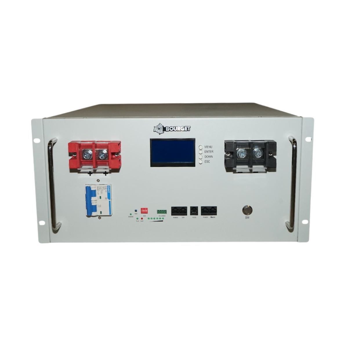 Baterie stocare Li-ion 10.24KW LiFePO4 51.2V, 200Ah cu BMS, LCD display, protectie temperatura, conexiune in paralel IP54 Bourget