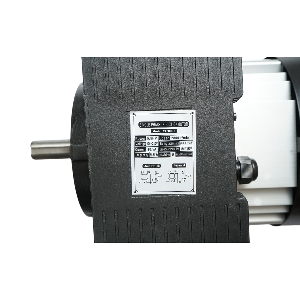 Motor electric monofazat 4KW, 220V, turatie 2800rpm, carcasa aluminiu Breckner Germany - imagine 6