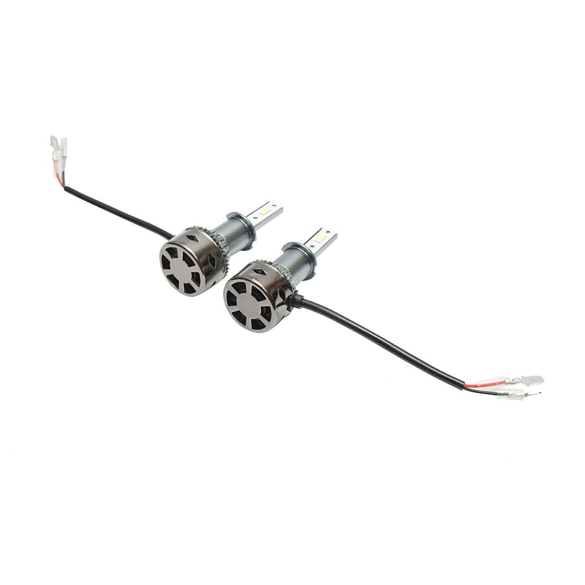 Set 2 becuri auto LED H3, 27W, 12V lumina alb rece - imagine 4
