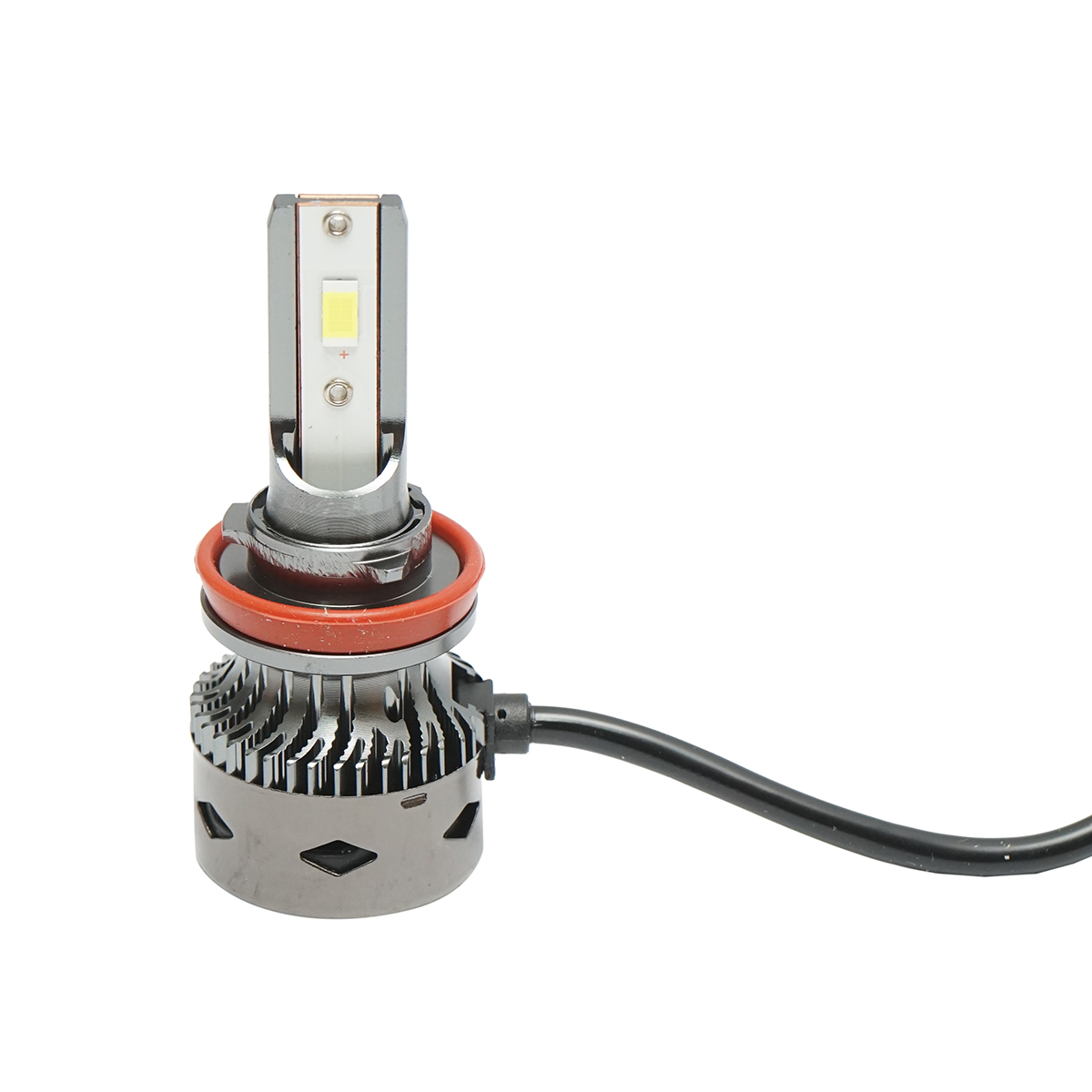 Set 2 becuri auto LED H11, 27W, 12V lumina alb rece - imagine 5