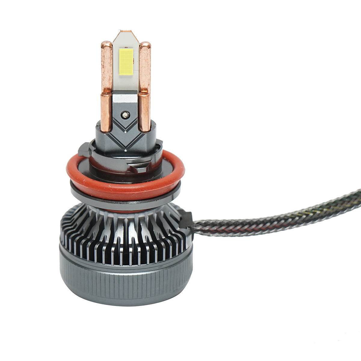 Set 2 becuri auto LED H11, 60W, 12-36V lumina alb rece - imagine 5