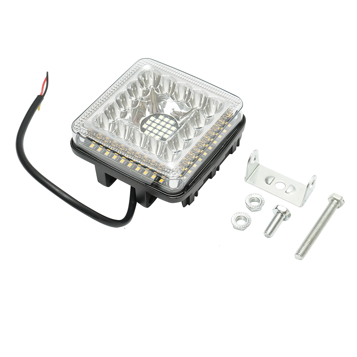 Lampa LED 9-36V, 40W, culoare alb-galben, carcasa aluminiu 110x107x50mm - imagine 2