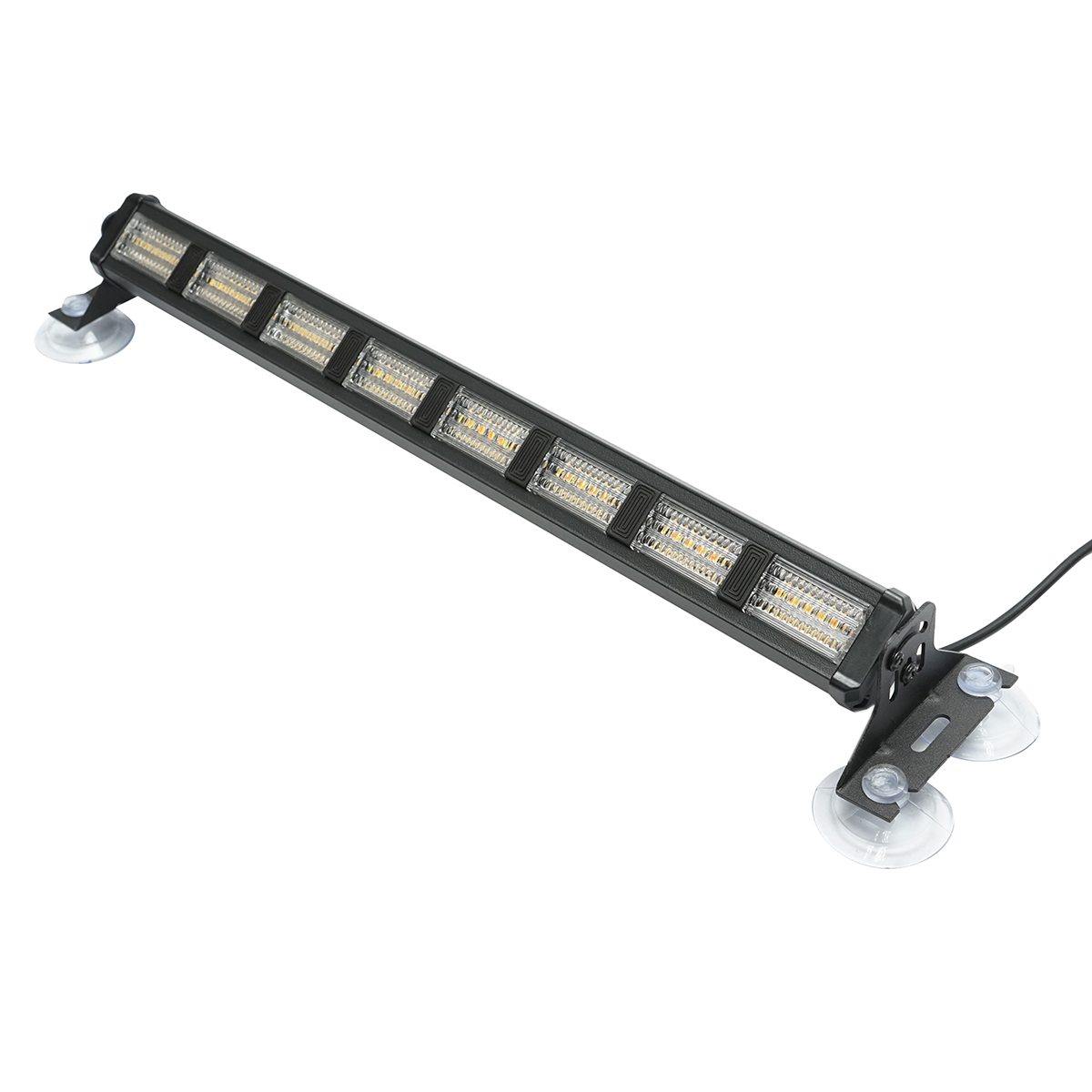 Set 2 lampi LED stroboscopice cu ventuze, 96W, 9-30V, 5 culori, 8 module 385x40x36mm - imagine 5