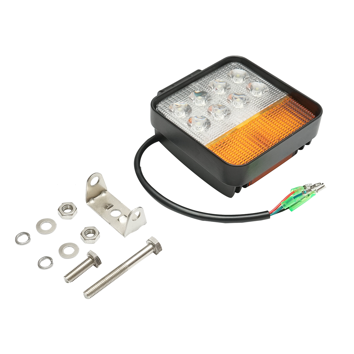 Proiector LED cu semnalizare 12-48V, 48W, 3 functii, carcasa aluminiu 110x110x42mm - imagine 2