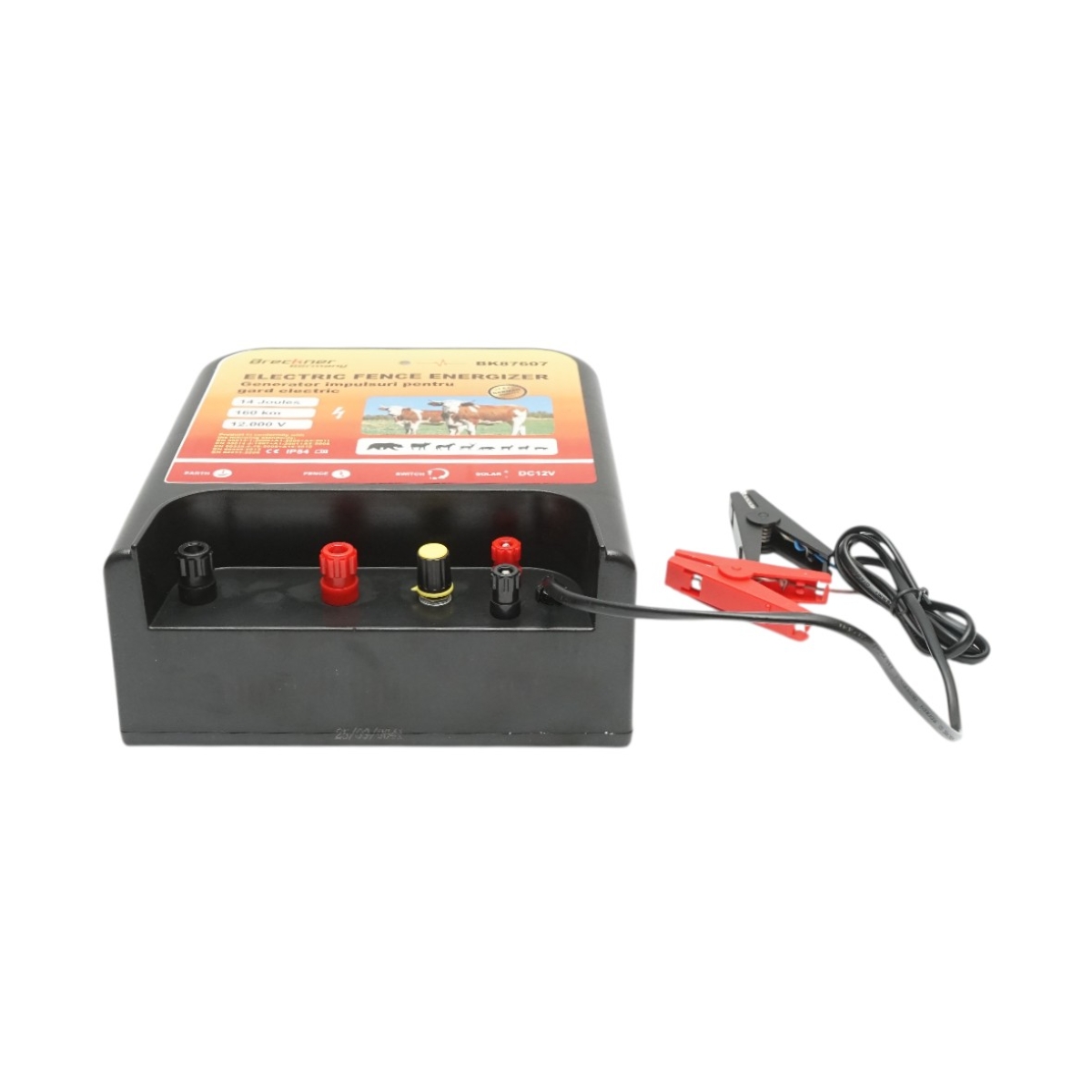 Aparat generator impulsuri 12V, 14 Joule, 160km pentru gard electric Breckner Germany - imagine 4