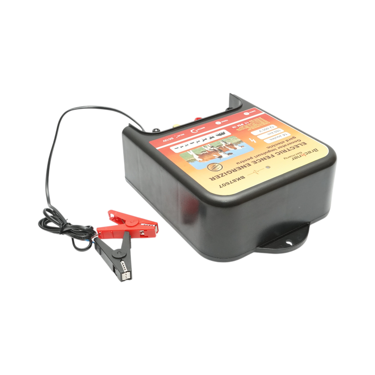 Aparat generator impulsuri 12V, 14 Joule, 160km pentru gard electric Breckner Germany - imagine 6