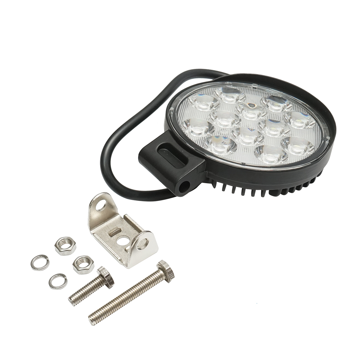 Proiector LED rotund tip spot 12-60V, 36W, carcasa aluminiu 110x110x40mm - imagine 2