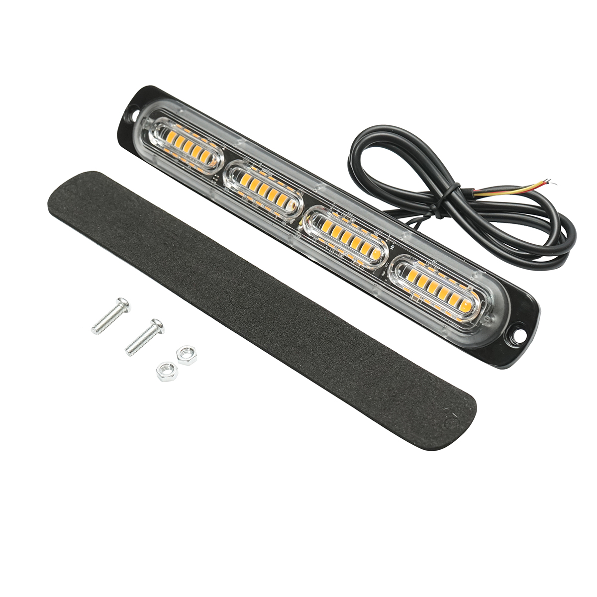 Lampa gabarit LED 12-24V, 24W, galben, 24 LED-uri 190x28x10mm - imagine 2