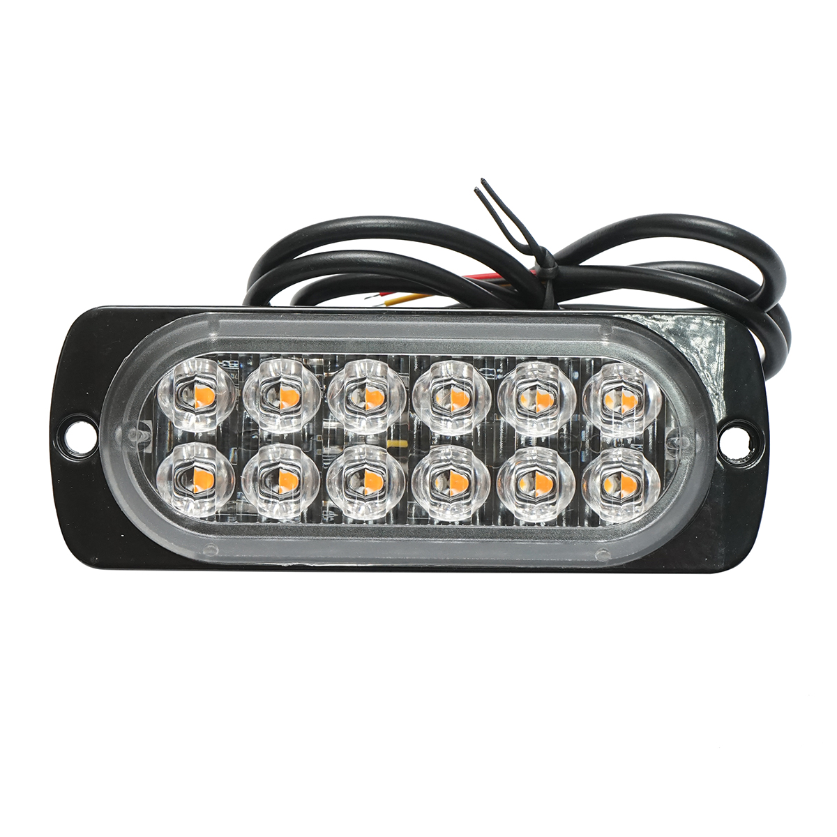 Lampa gabarit LED 12-24V, 12W, galben, 12 LED-uri 110x40x12mm