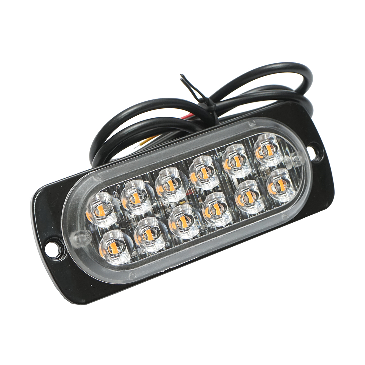 Lampa gabarit LED 12-24V, 12W, galben, 12 LED-uri 110x40x12mm - imagine 3