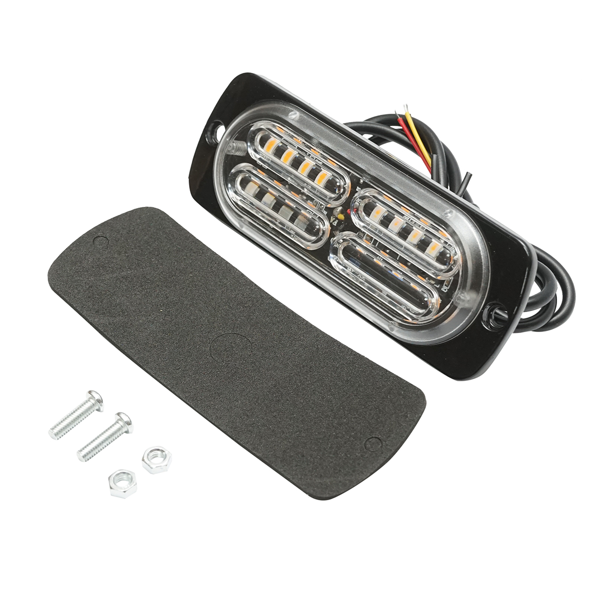 Lampa gabarit LED 12-24V, 20W, galben, 20 LED-uri 110x40x12mm - imagine 2