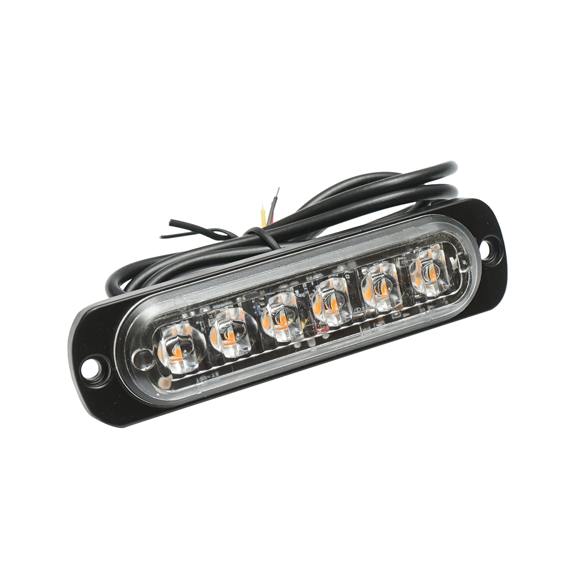 Lampa gabarit LED 12-24V, 6W, galben, 6 LED-uri 110x30x12mm - imagine 3