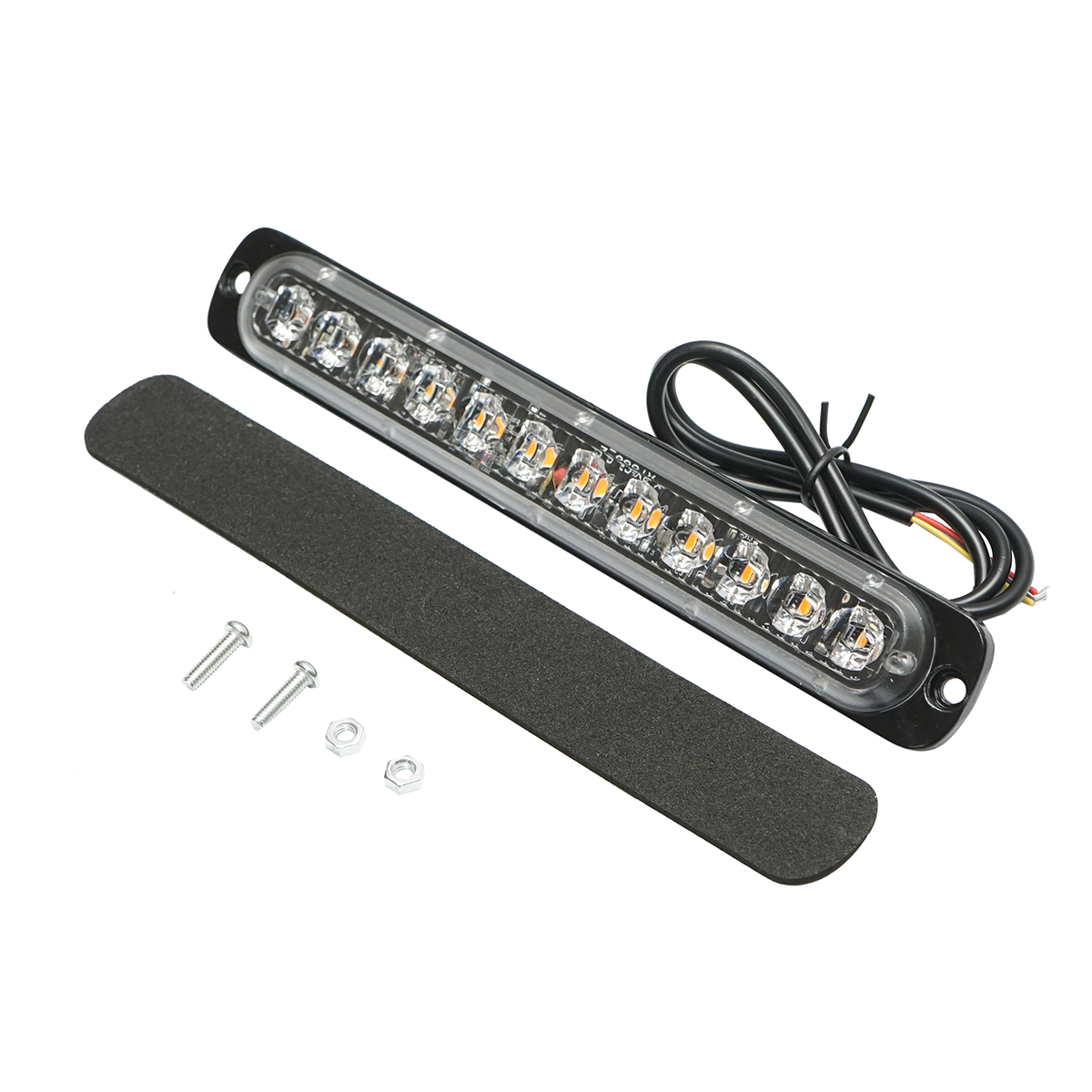 Lampa gabarit LED 12-24V, 24W, galben, 12 LED-uri 190x30x12mm - imagine 2