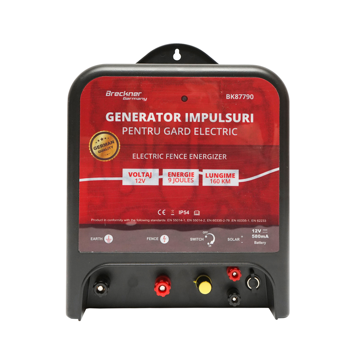 Aparat generator impulsuri DC 12/220V, 9 Joule, 160km pentru gard electric Breckner Germany - imagine 3