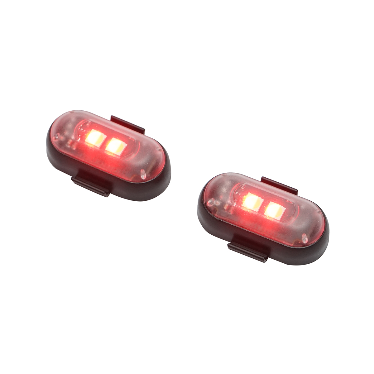 Set 2 lampi LED RGB stroboscopice cu telecomanda, 10 moduri, 8 culori, baterie litiu 110mAh reincarcabila USB-C IP65 - imagine 8