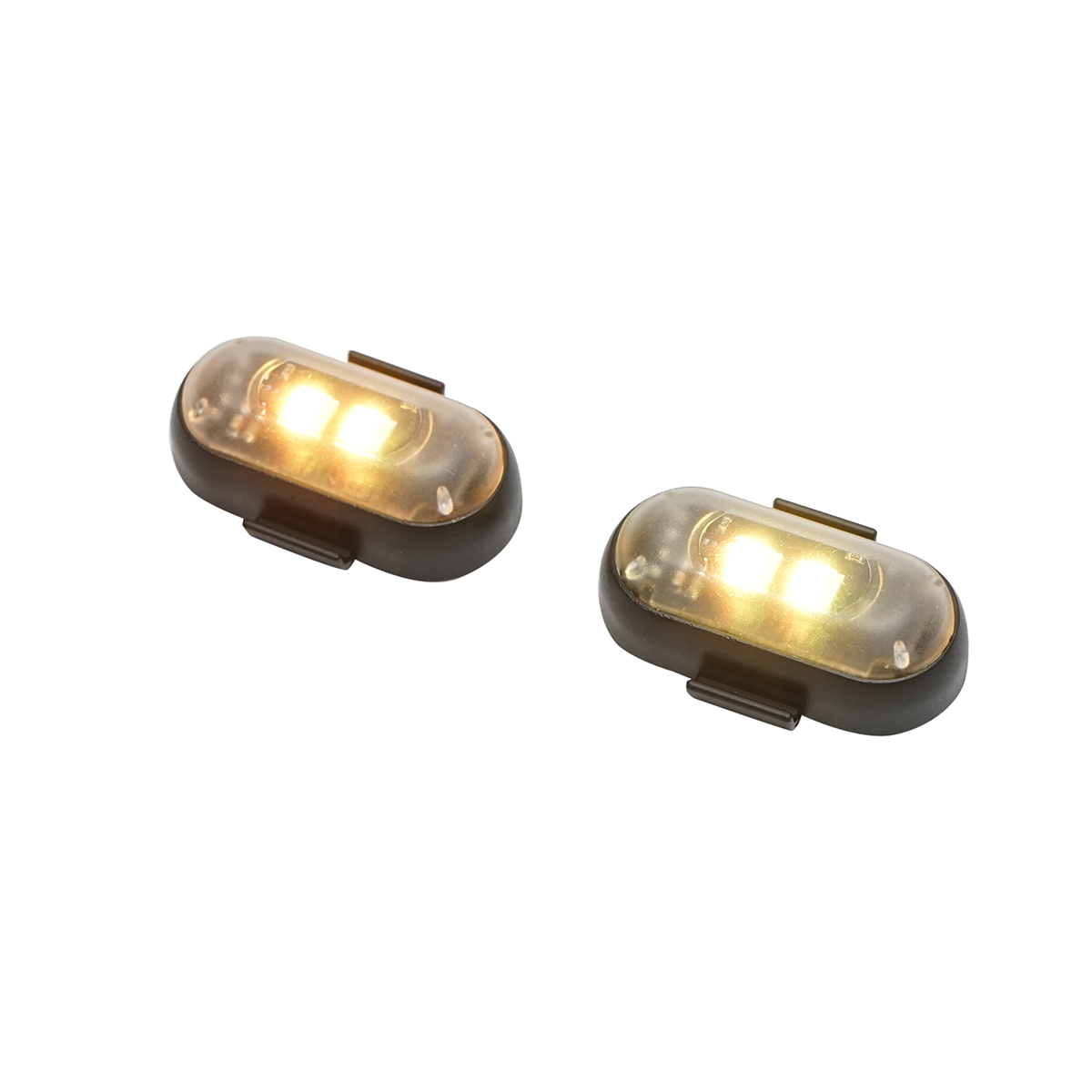 Set 2 lampi LED RGB stroboscopice cu telecomanda, 10 moduri, 8 culori, baterie litiu 110mAh reincarcabila USB-C IP65 - imagine 6