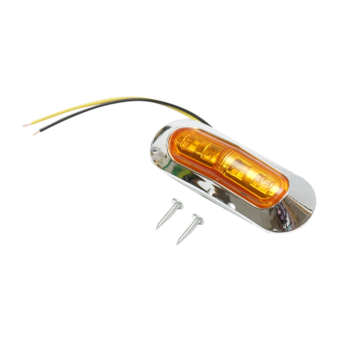 Lampa gabarit laterala LED 24V, galbena 93x32x15mm - imagine 2