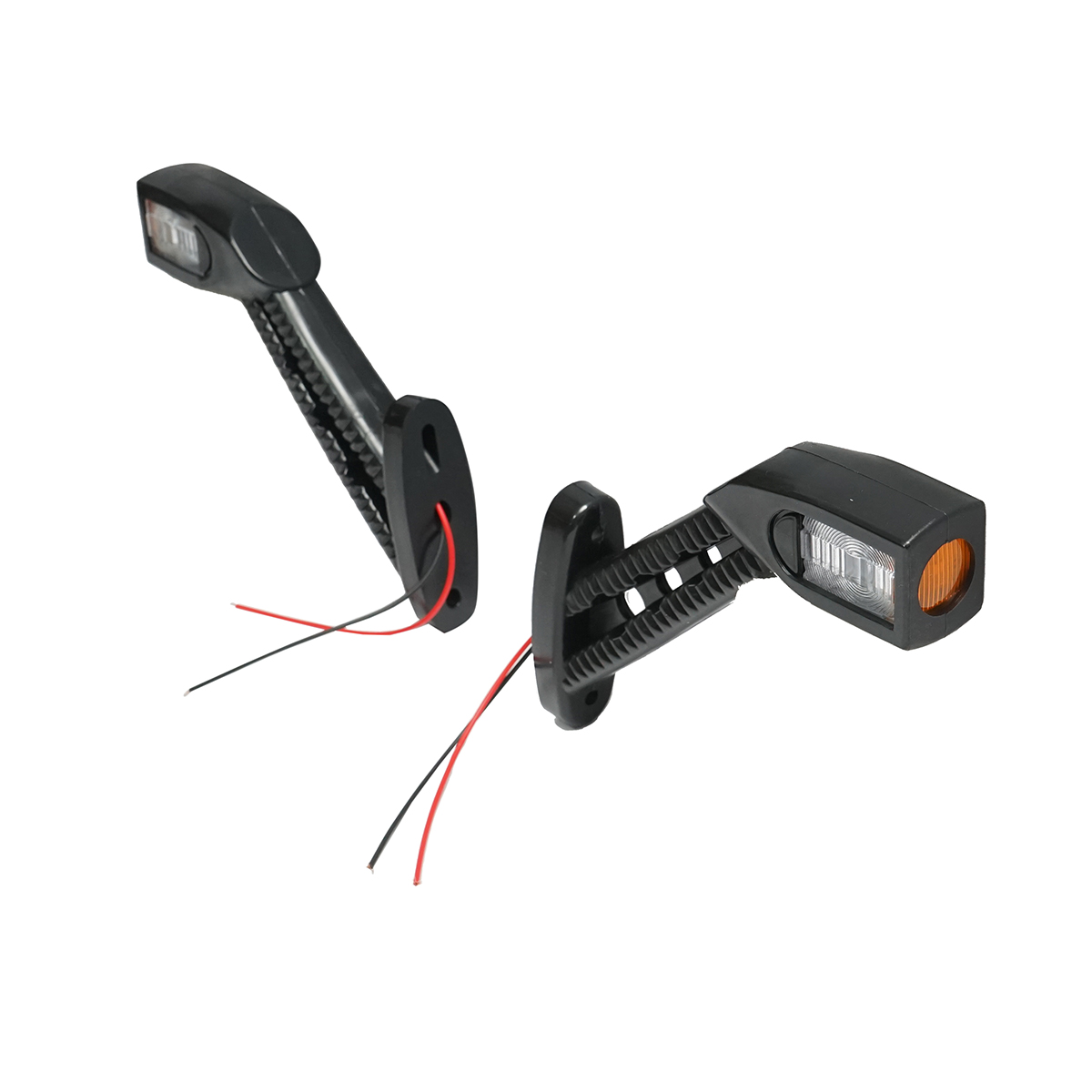 Set Lampi gabarit laterale LED cu brat 24V, rosu-alb-galben - imagine 2