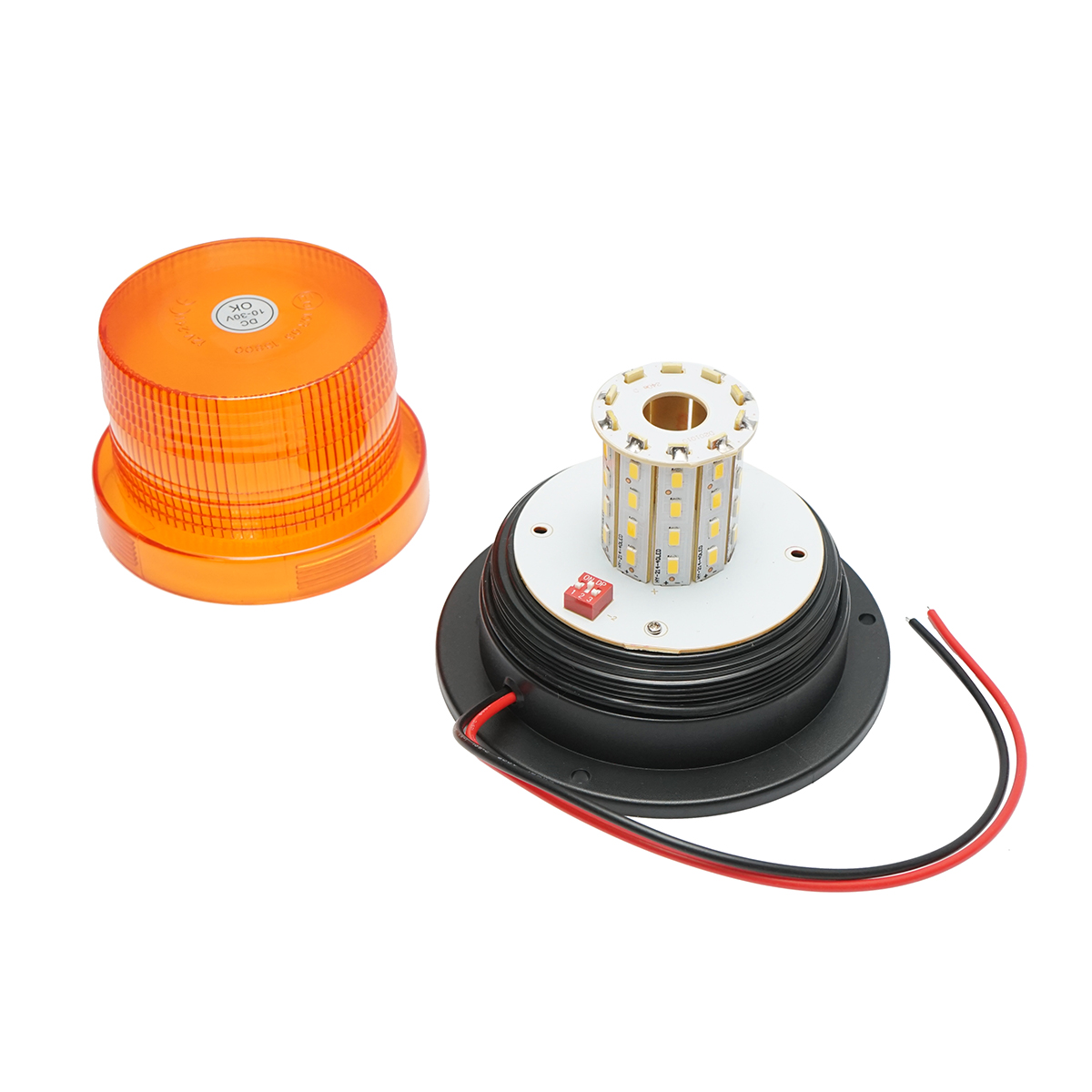 Girofar LED 10-30V cu 3 functii, prindere in 3 suruburi IP65 - imagine 2