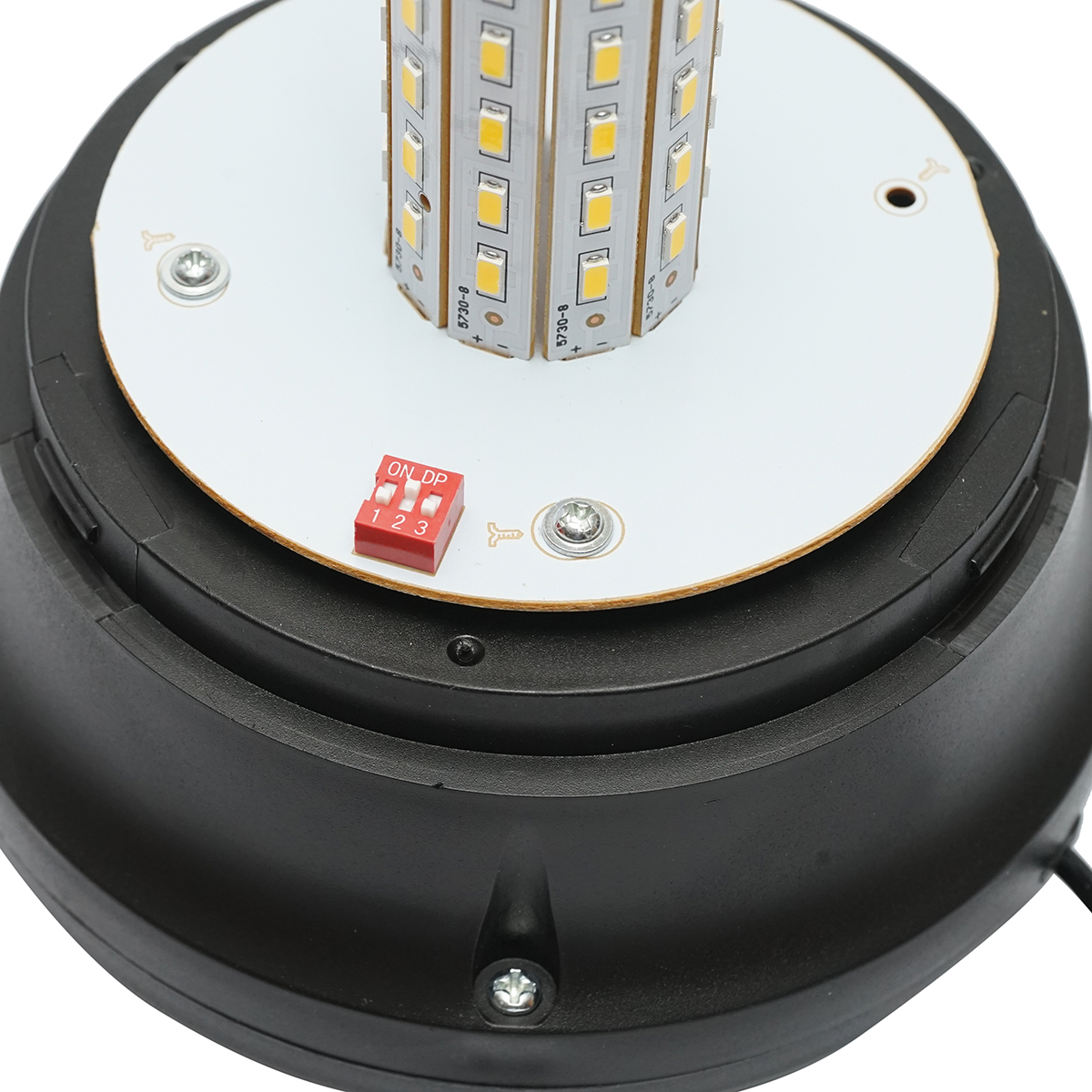 Girofar LED 12-24V cu 3 functii, talpa magnetica, alimentare priza bricheta IP65 - imagine 5