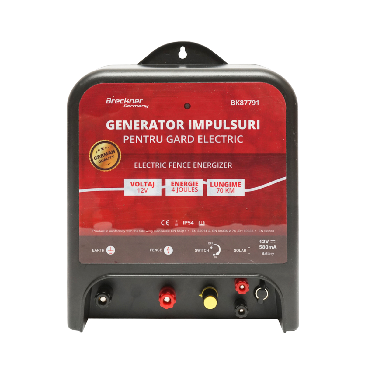 Aparat generator impulsuri DC 12/220V, 4 Joule, 70km pentru gard electric Breckner Germany - imagine 4