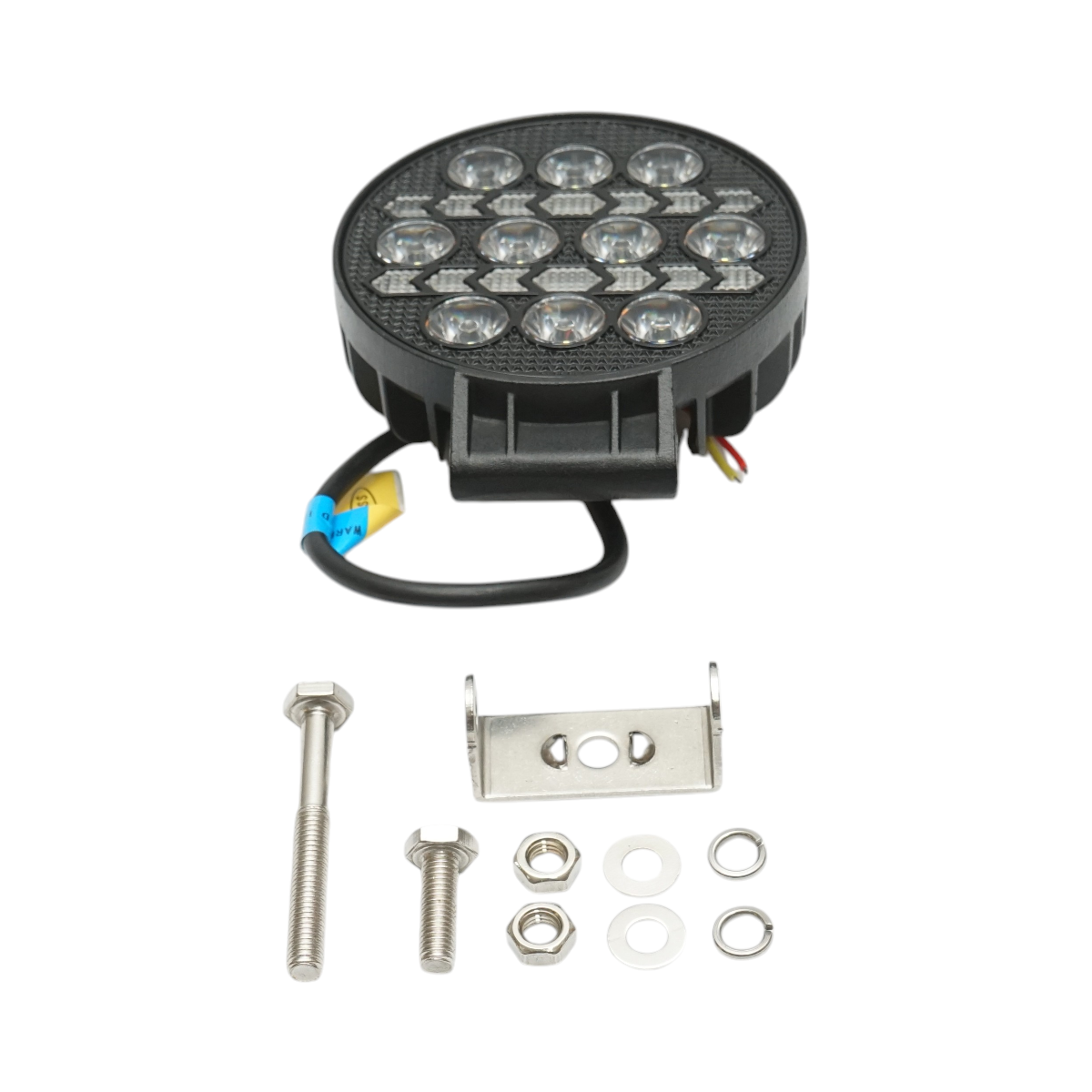 Proiector rotund LED cu DRL 9-80V, 36W alb-galben, carcasa aluminiu 108x108x40mm IP67 Breckner Germany - imagine 2