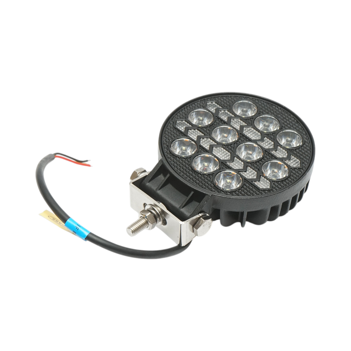 Proiector rotund LED cu DRL 9-80V, 36W alb-galben, carcasa aluminiu 108x108x40mm IP67 Breckner Germany - imagine 4