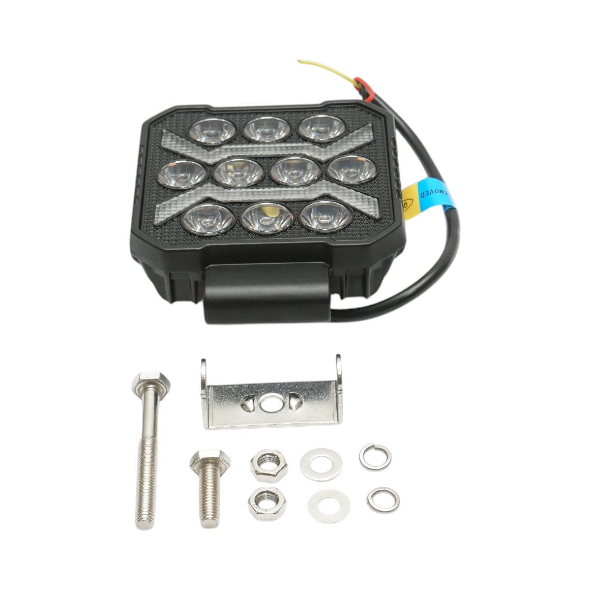Proiector patrat LED cu DRL 9-80V, 17W alb-galben, carcasa aluminiu 107x107x33mm IP67 Breckner Germany - imagine 2