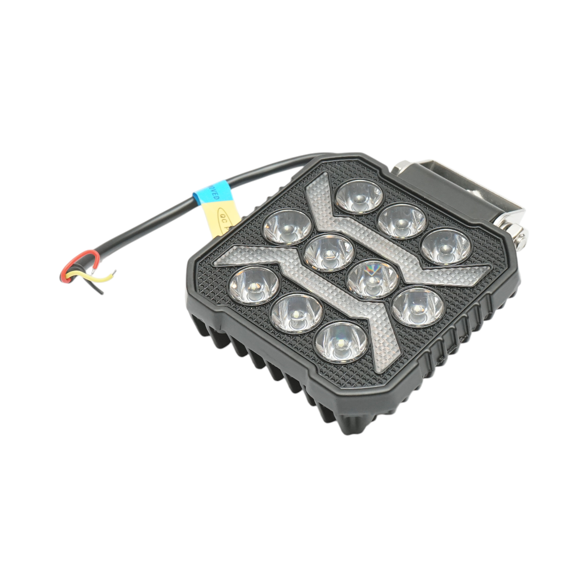 Proiector patrat LED cu DRL 9-80V, 17W alb-galben, carcasa aluminiu 107x107x33mm IP67 Breckner Germany - imagine 4