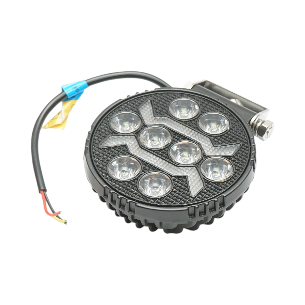 Proiector rotund LED cu DRL 9-80V, 17W alb-galben, carcasa aluminiu 108x108x38mm IP67 Breckner Germany - imagine 4
