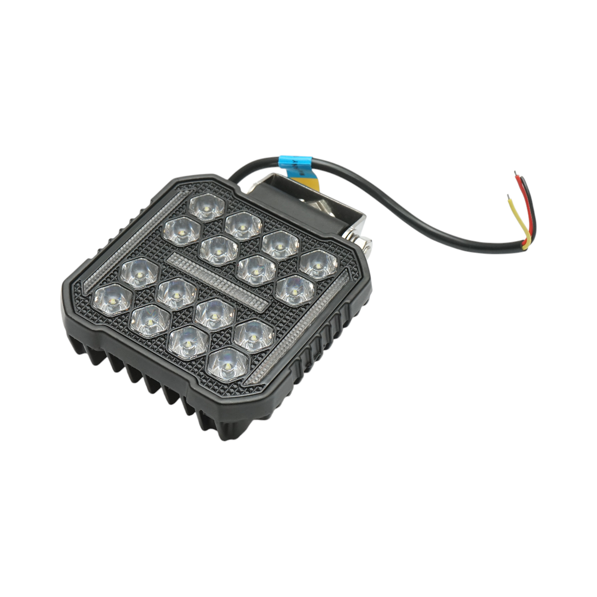Proiector patrat LED cu DRL 9-80V, 48W alb-galben, carcasa aluminiu 103x103x33mm IP67 Breckner Germany - imagine 4