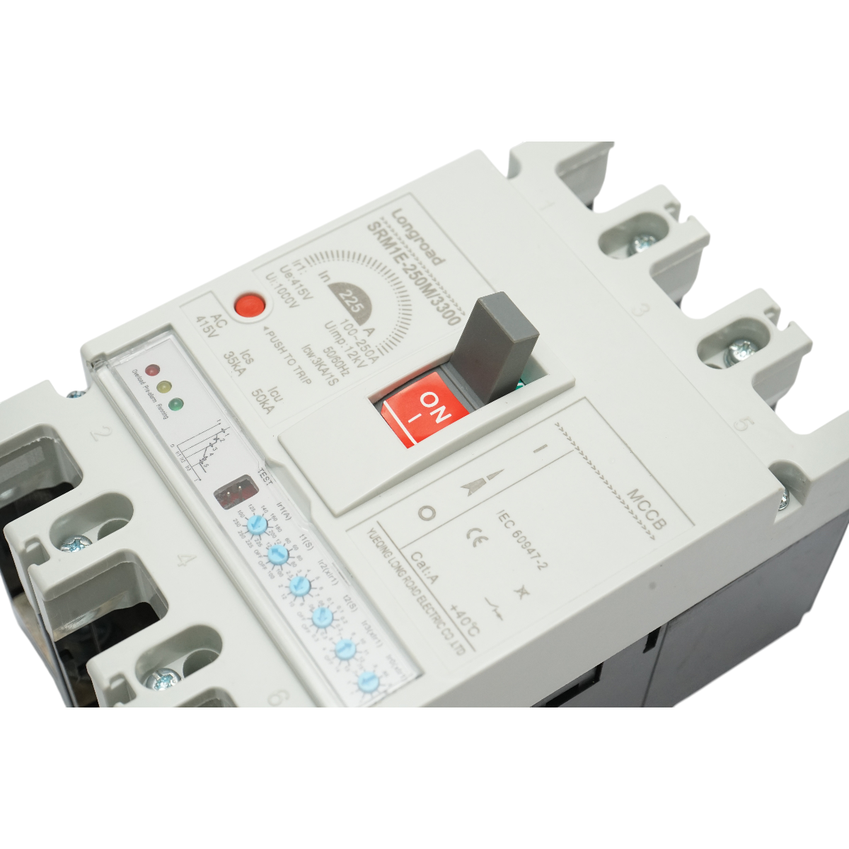 Intrerupator automat de putere MCCB 3P 415V AC, 100-250A, SRM1E-250M/3300 Longroad - imagine 5
