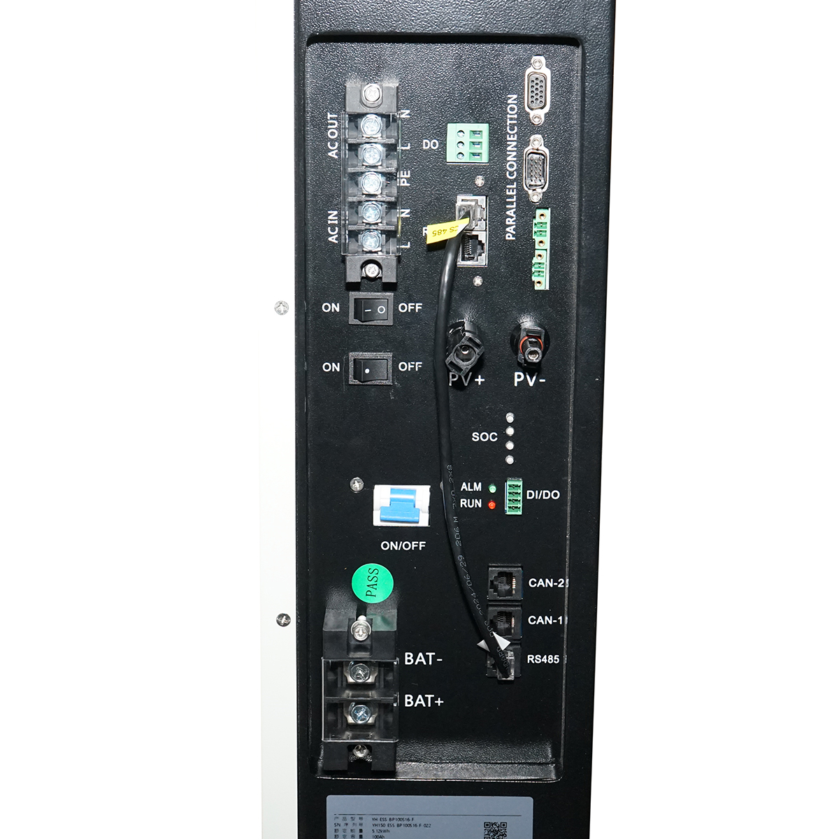 Sistem solar All-in-One cu invertor hibrid 5kW ON/OFF GRID monofazic, baterie integrata Li-ion 5.12kWh LiFePO4 51.2V 100Ah IP54 - imagine 6