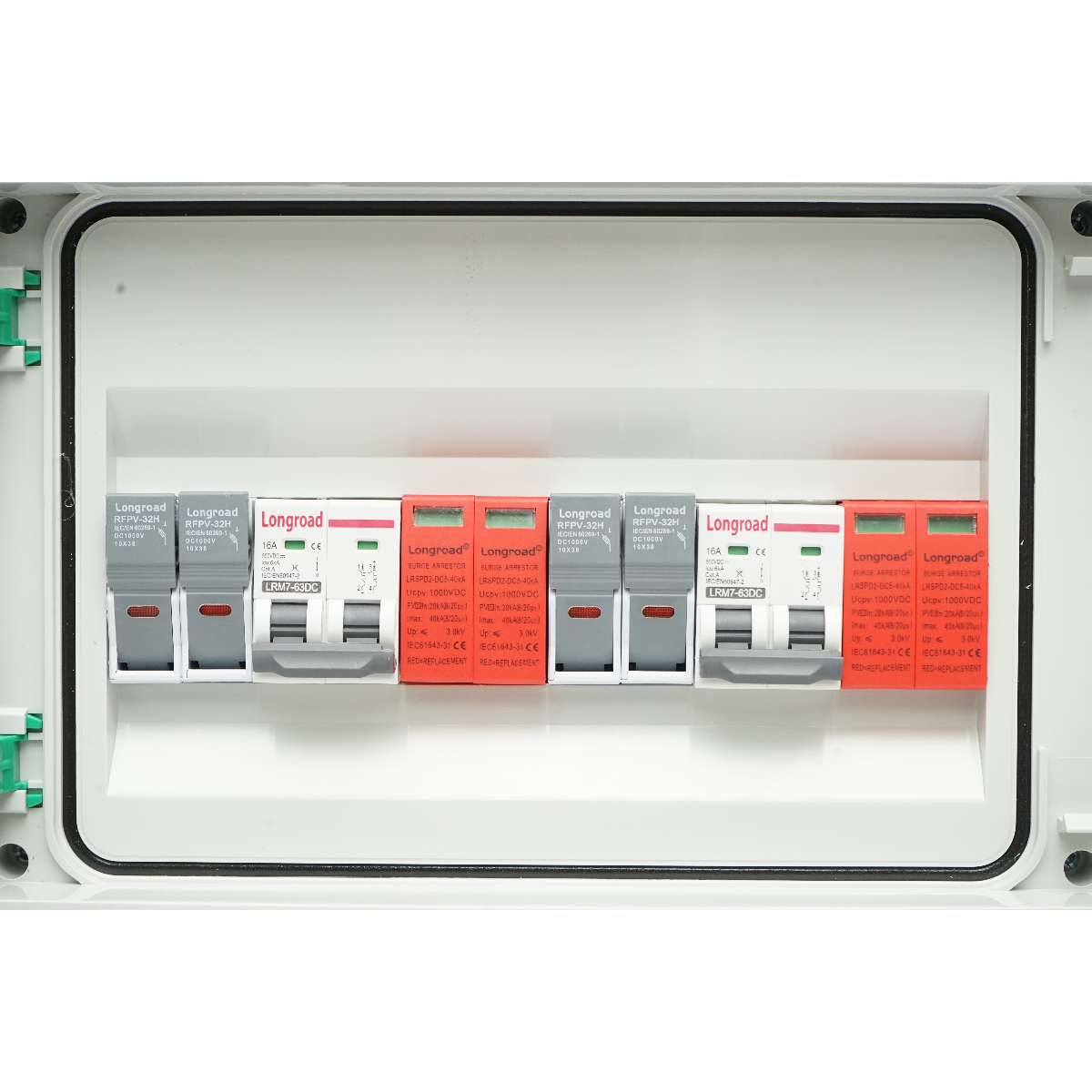 Tablou sigurante echipat 10KW DC sistem fotovoltaic 2 stringuri ON/OFF GRID IP65 Breckner Germany - imagine 3