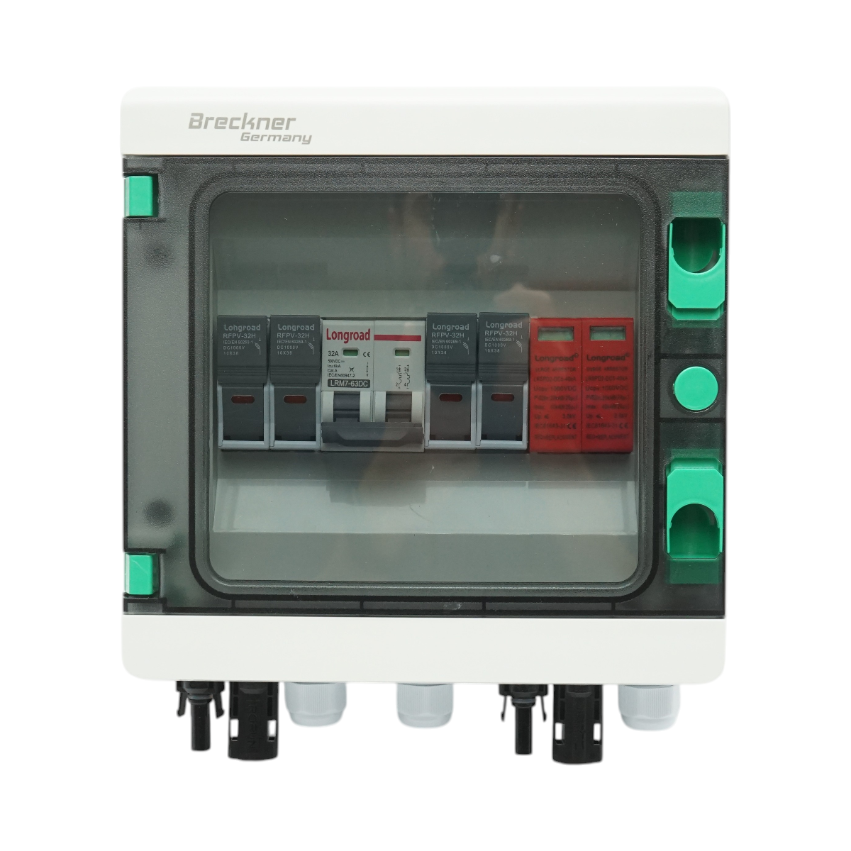 Tablou sigurante echipat 6KW DC sistem fotovoltaic 2 stringuri ON/OFF GRID Breckner Germany - imagine 2