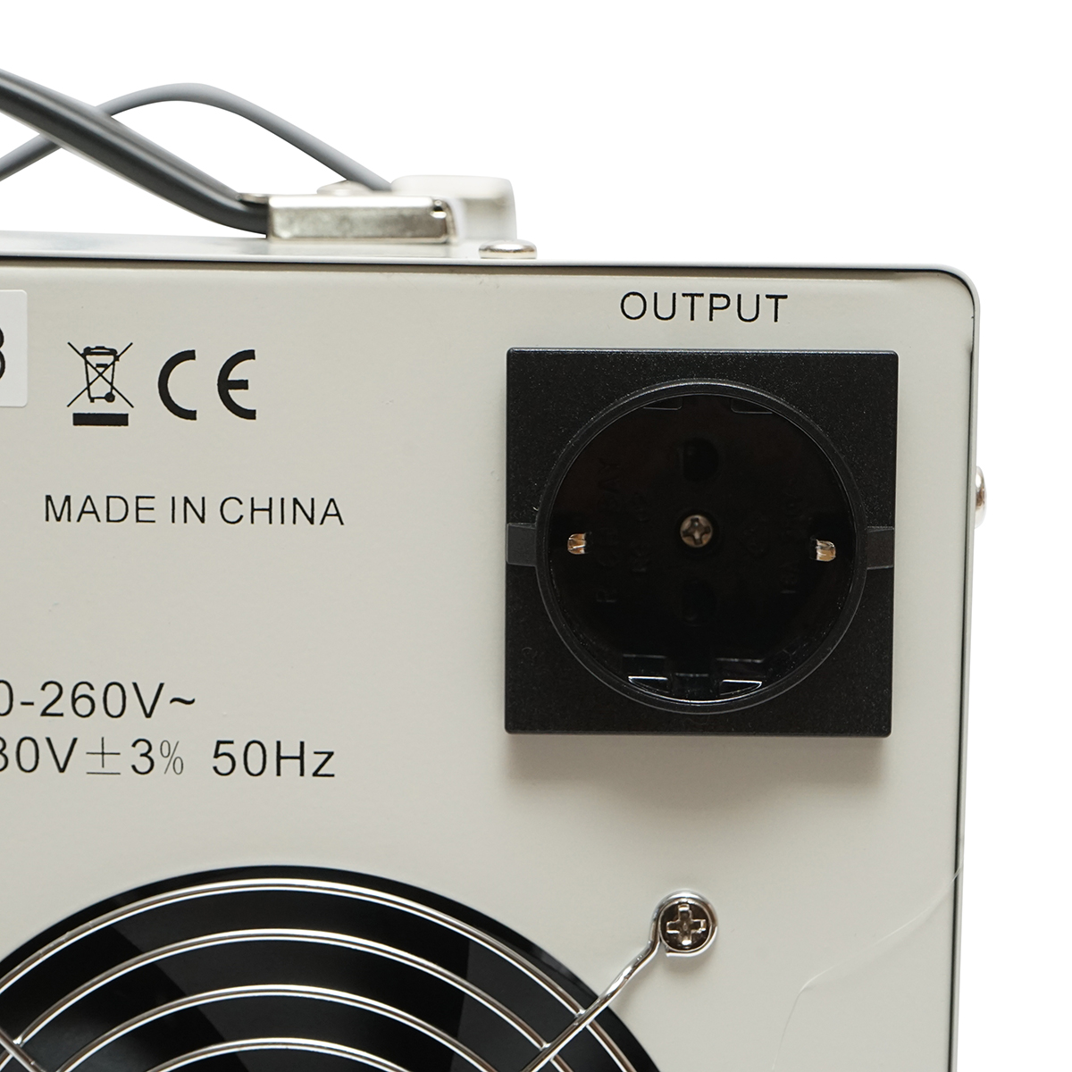 Stabilizator automat de tensiune 10.5KVA cu servomotor monofazat, 2 prize schuko 230V, afisaj LCD Breckner Germany - imagine 8