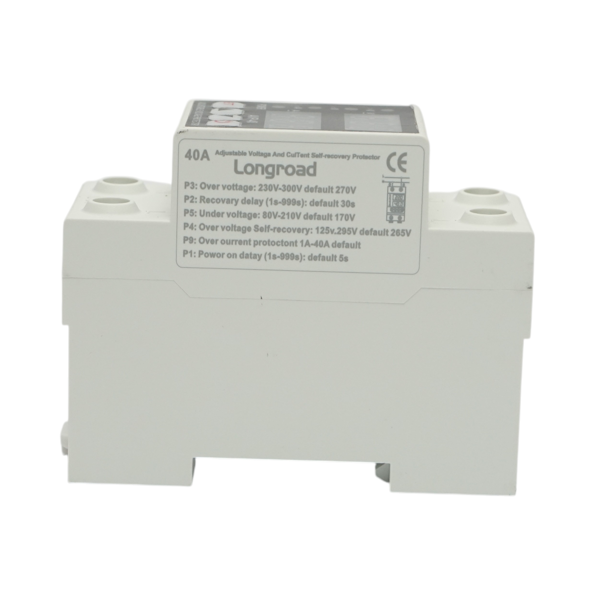 Releu digital 40A pentru monitorizare si protectie subtensiune, supratensiune 230V, AVP-40A Longroad - imagine 3
