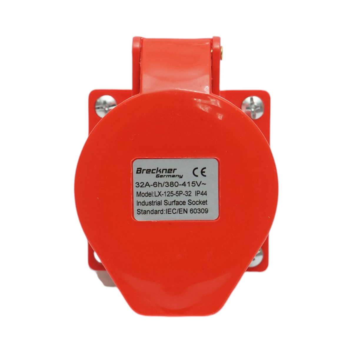 Priza industriala aparenta trifazica 32A, 380V, IP44, 6H Breckner Germany - imagine 4