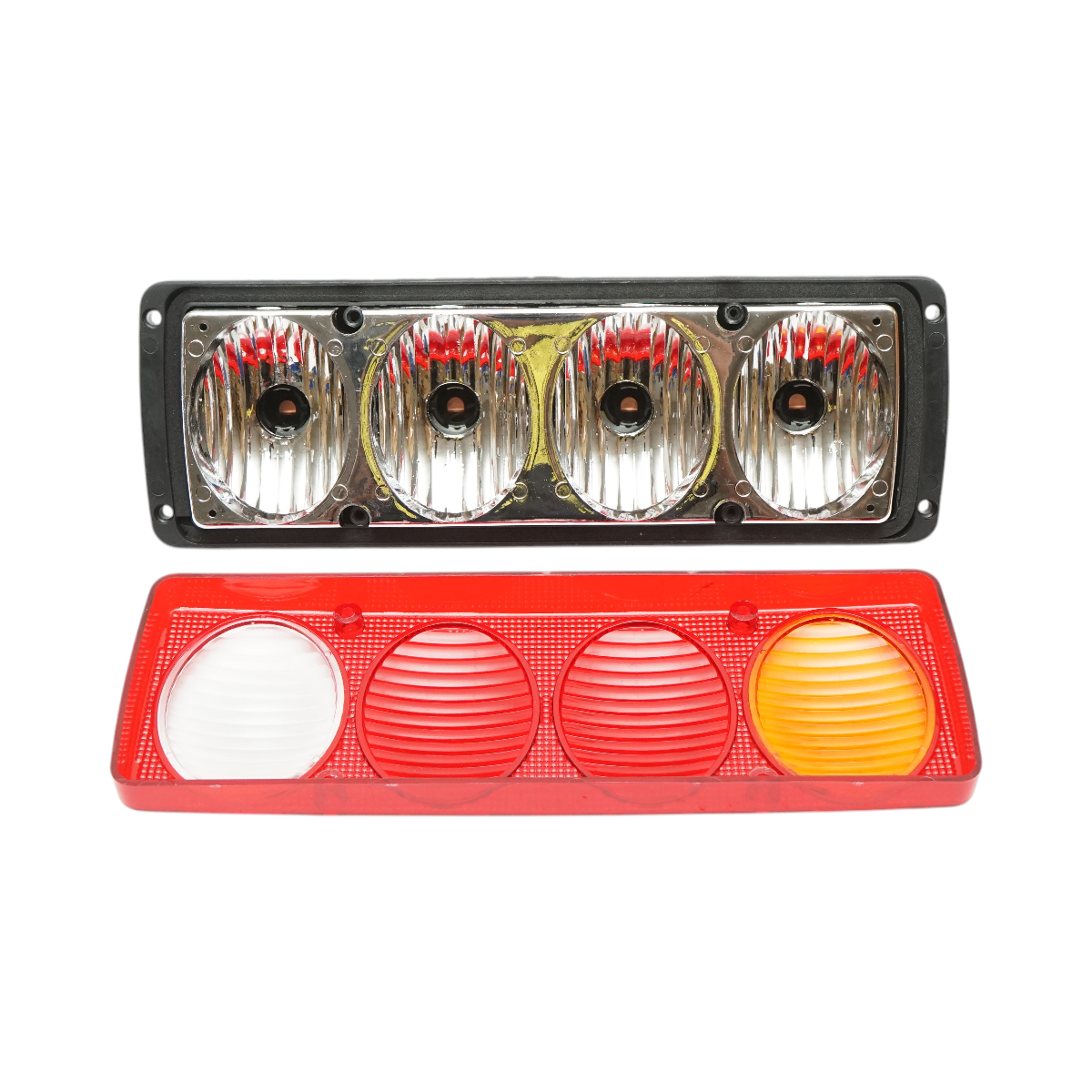 Set lampi spate universale 12/24V stanga-dreapta cu 4 functii 302x114x75mm Breckner Germany - imagine 3