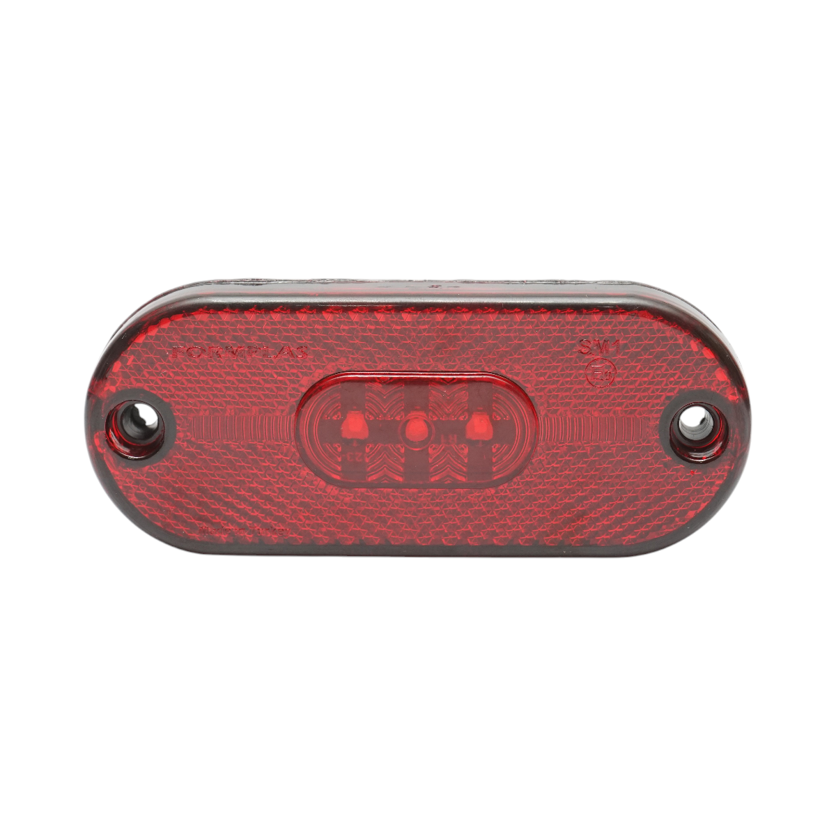 Lampa semnalizare laterala ovala LED 12/24V rosie 108x44x15mm Breckner Germany