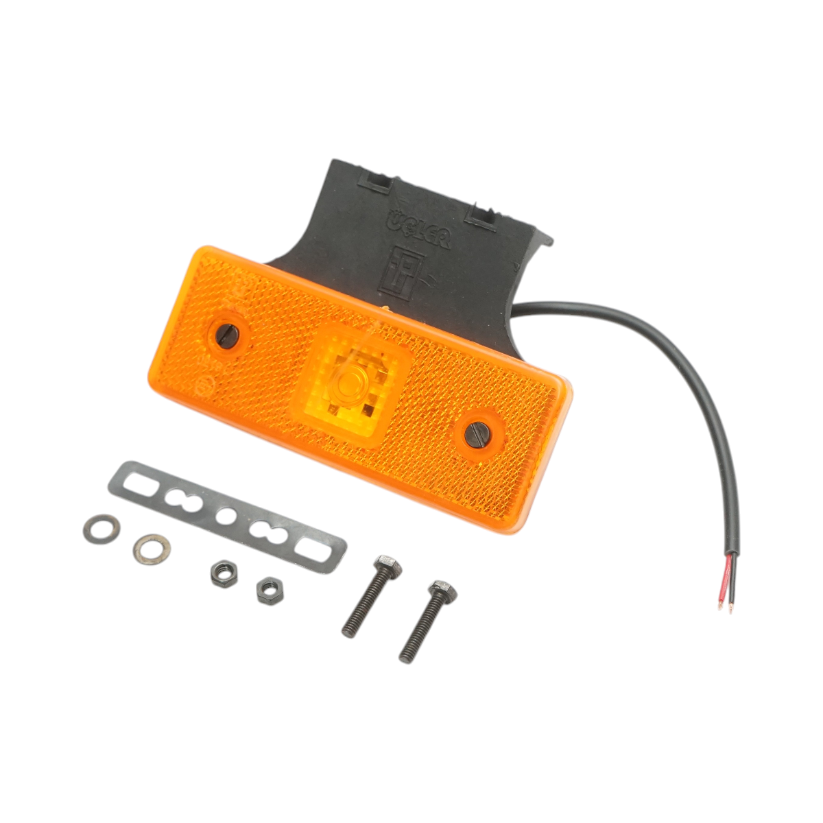 Lampa gabarit laterala dreapta LED 12-24V galbena cu suport 110x42x7mm Breckner Germany - imagine 2