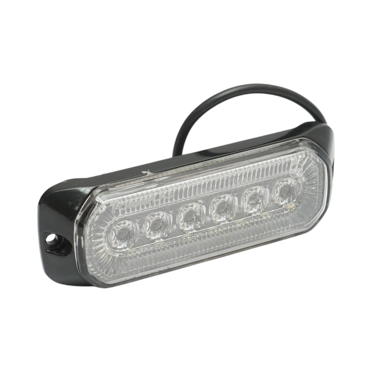 Lampa laterala stroboscopica LED 12-24V alba 9 functii 132x46x19mm FR1287 - imagine 5