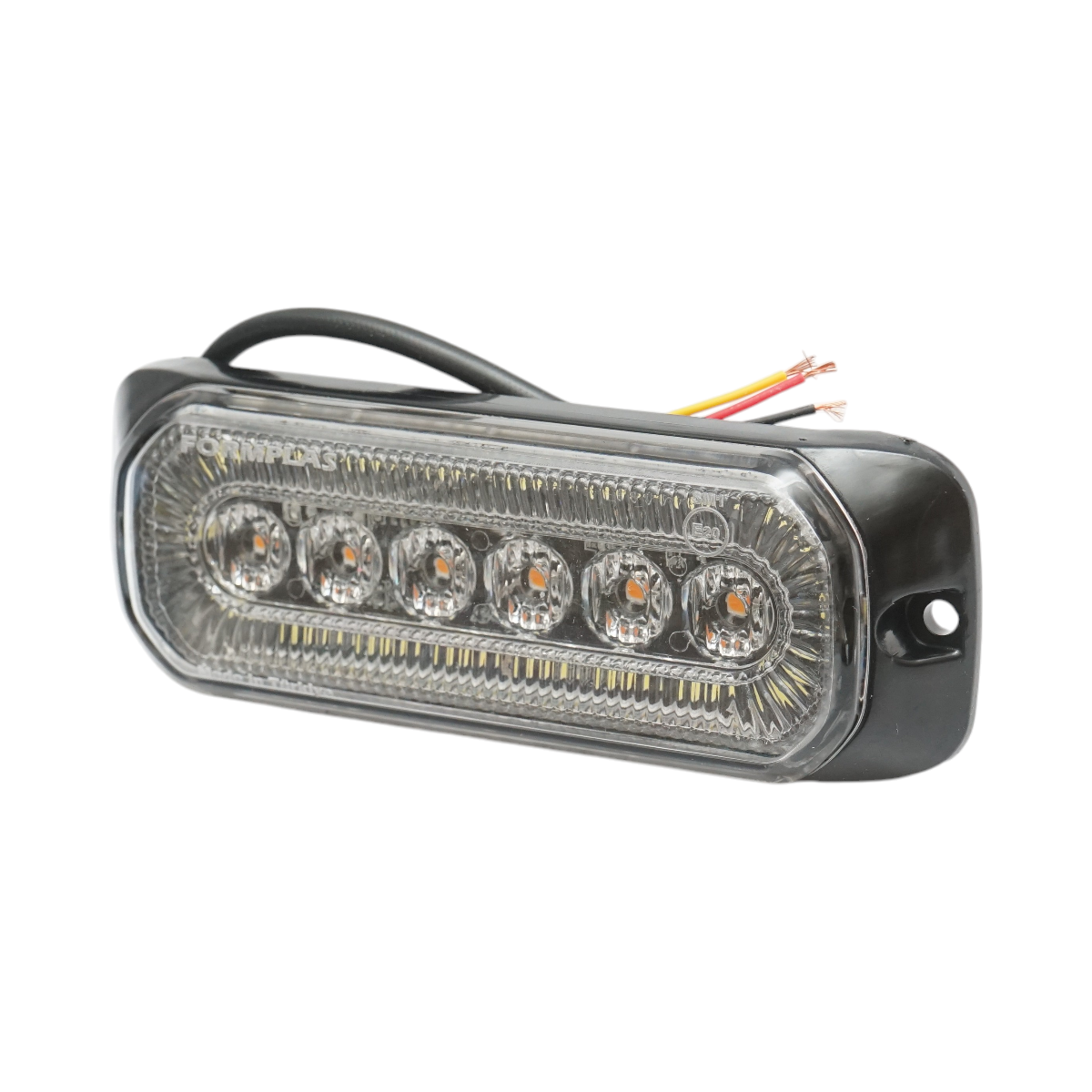 Lampa laterala stroboscopica LED 12-24V galben-alb 9 functii 132x46x19mm FR1287 - imagine 4