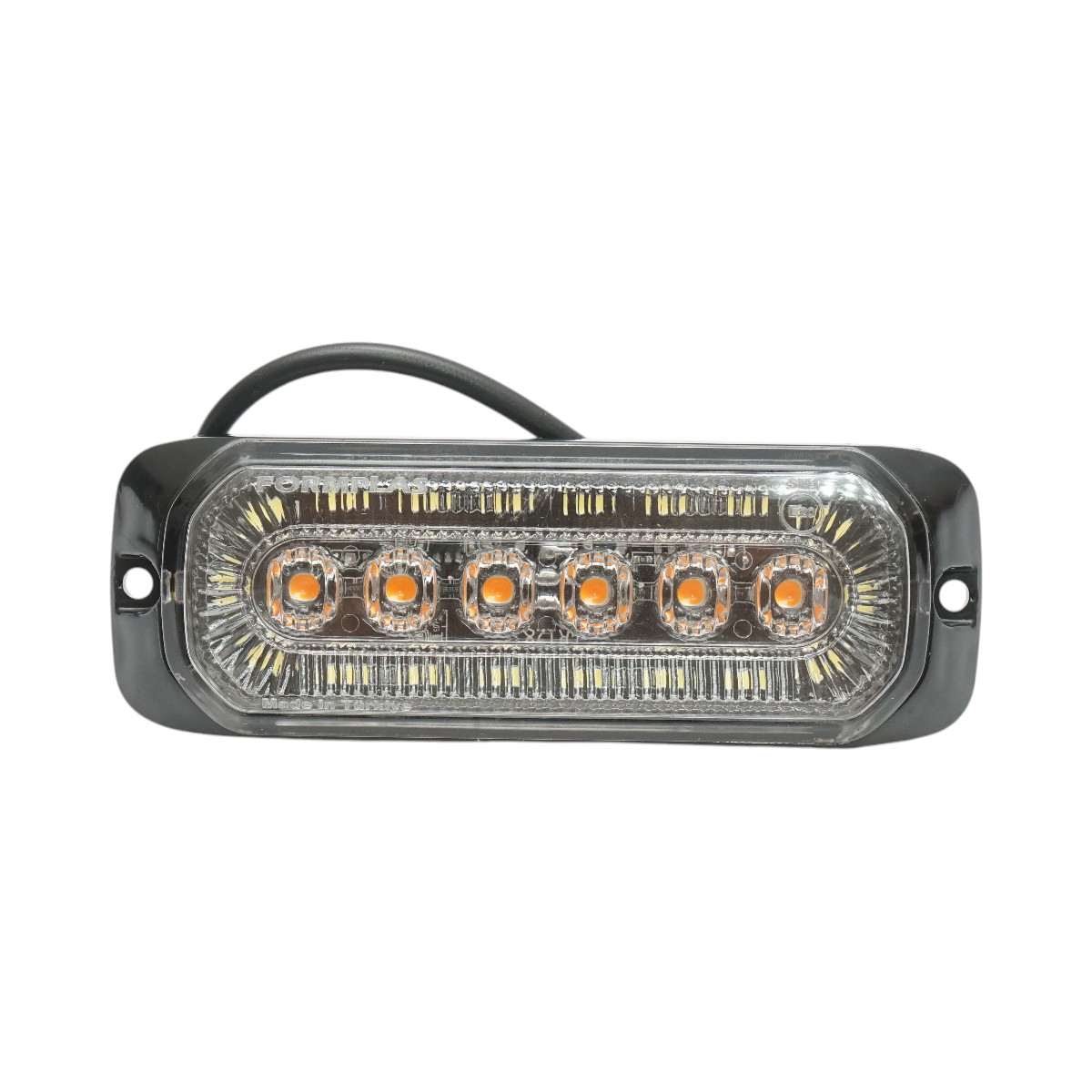 Lampa laterala stroboscopica LED 12-24V galben-alb 9 functii 132x46x19mm FR1287