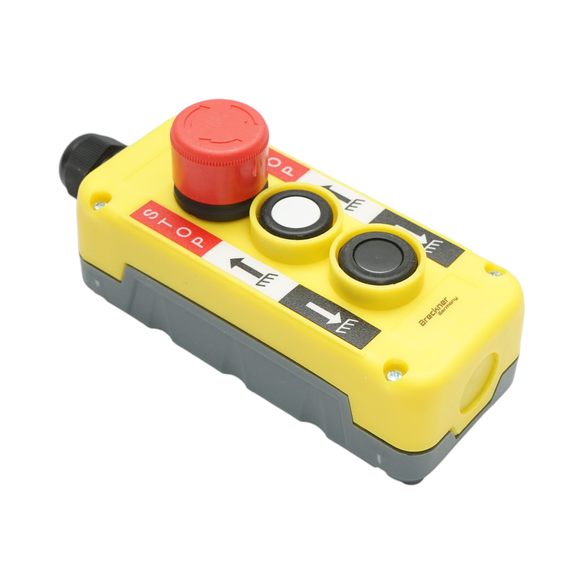 Telecomanda industriala cu 3 comenzi, buton oprire de urgenta IP54 Breckner Germany - imagine 4