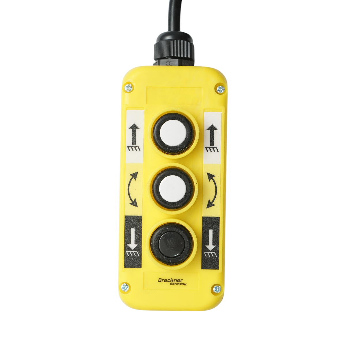 Telecomanda industriala cu 3 comenzi, cablu spiral si fisa priza 7 pini Breckner Germany - imagine 3