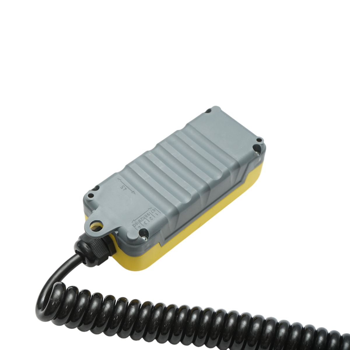 Telecomanda industriala cu 3 comenzi, cablu spiral si fisa priza 7 pini Breckner Germany - imagine 4